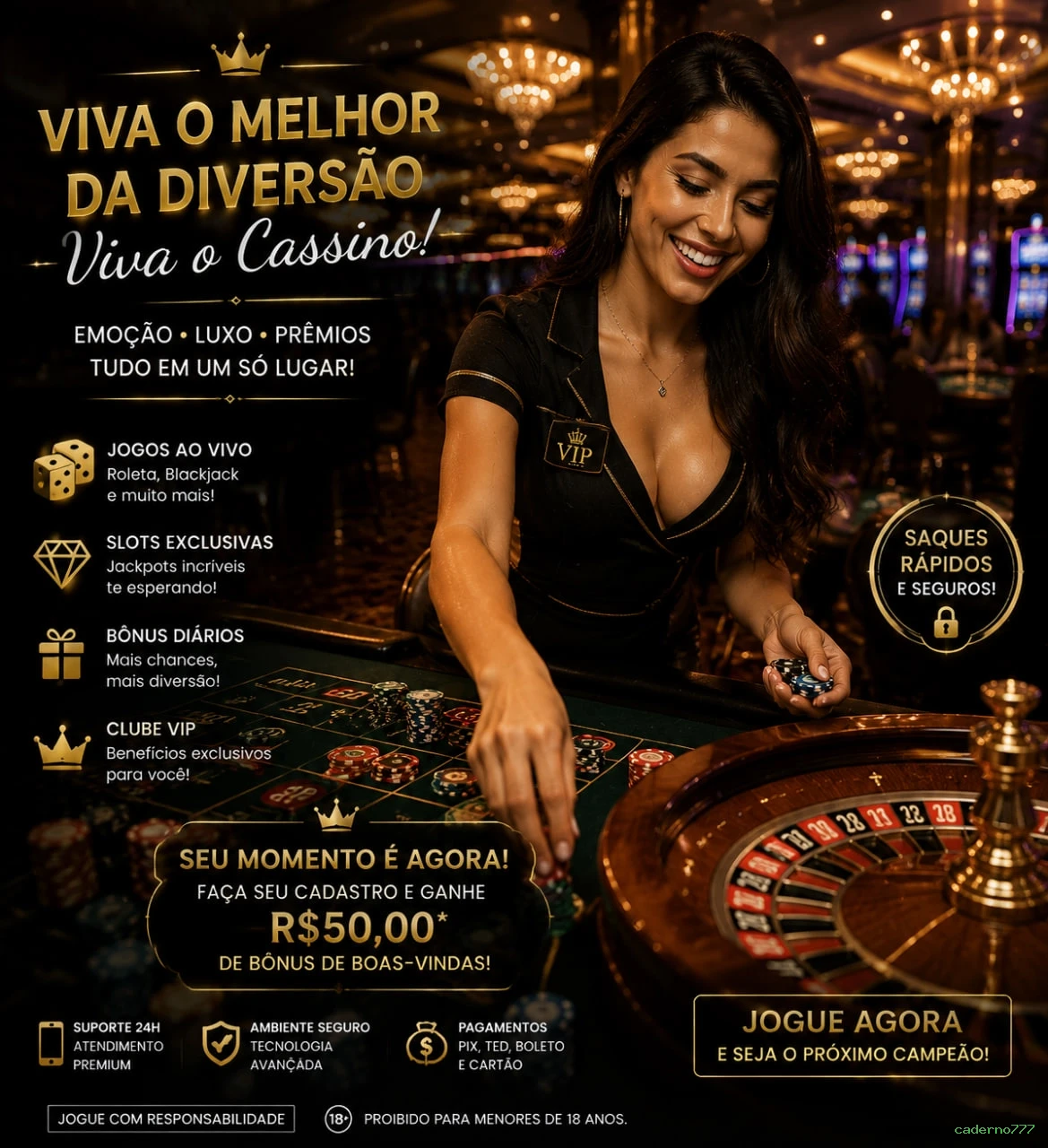 Central de dúvidas rápidas sobre o app caderno777